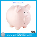 Lovely Pink Pig Ceramic Money Saving Bank Coin Box